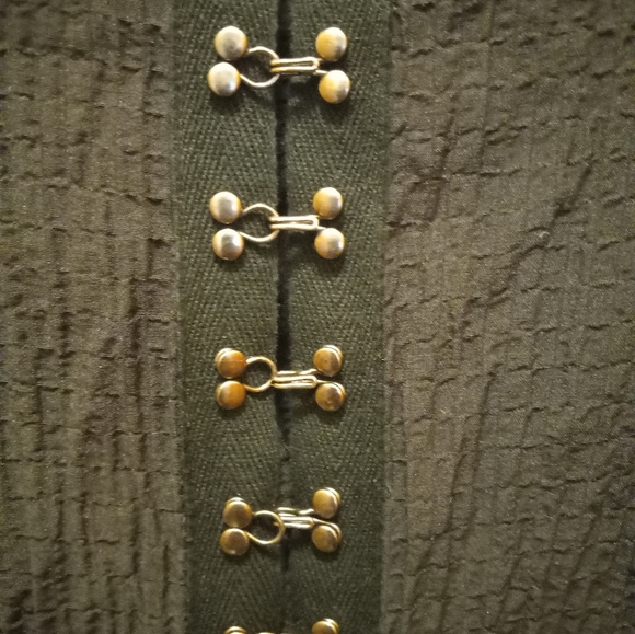 Bianca Nygard Petite Black Button Down Long Sleeve Shirt Size 4 - Picture 3 of 5